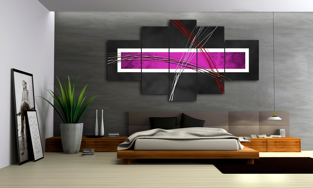 Leinwandbilder mehrteilig m50477 modern lila günstig kunstdruck ...